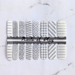 5 for $15 Nail Wraps- Labyrinth (transparent)